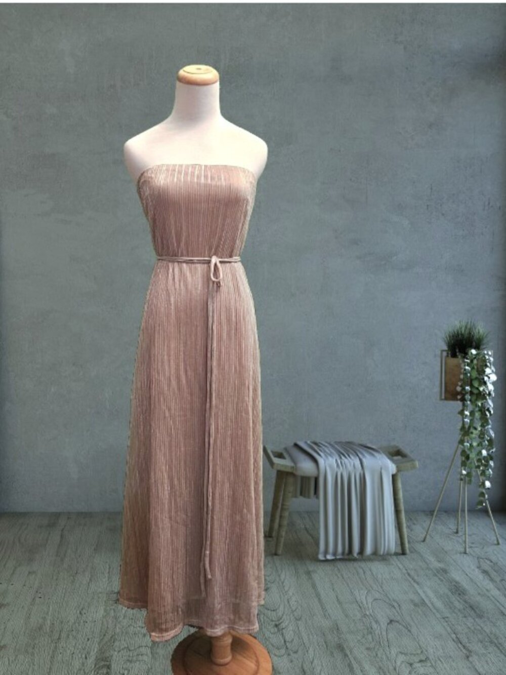 NWT Petal & Pup Farley Strapless Maxi Dress, Medium